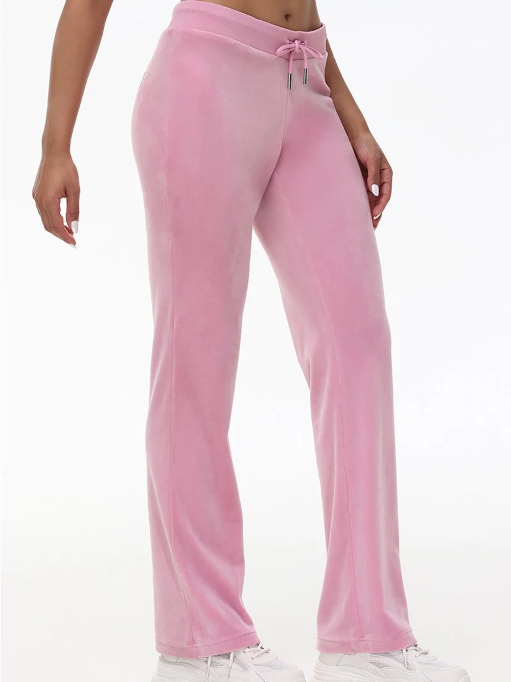 Juicy Couture Light Pink Velour Sweatpants | Women | XL